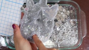 СЛАЙМ «Металлическое серебро» — смешайте «серебряный» макияж и блёстки в слайм! Увлекательный видео-