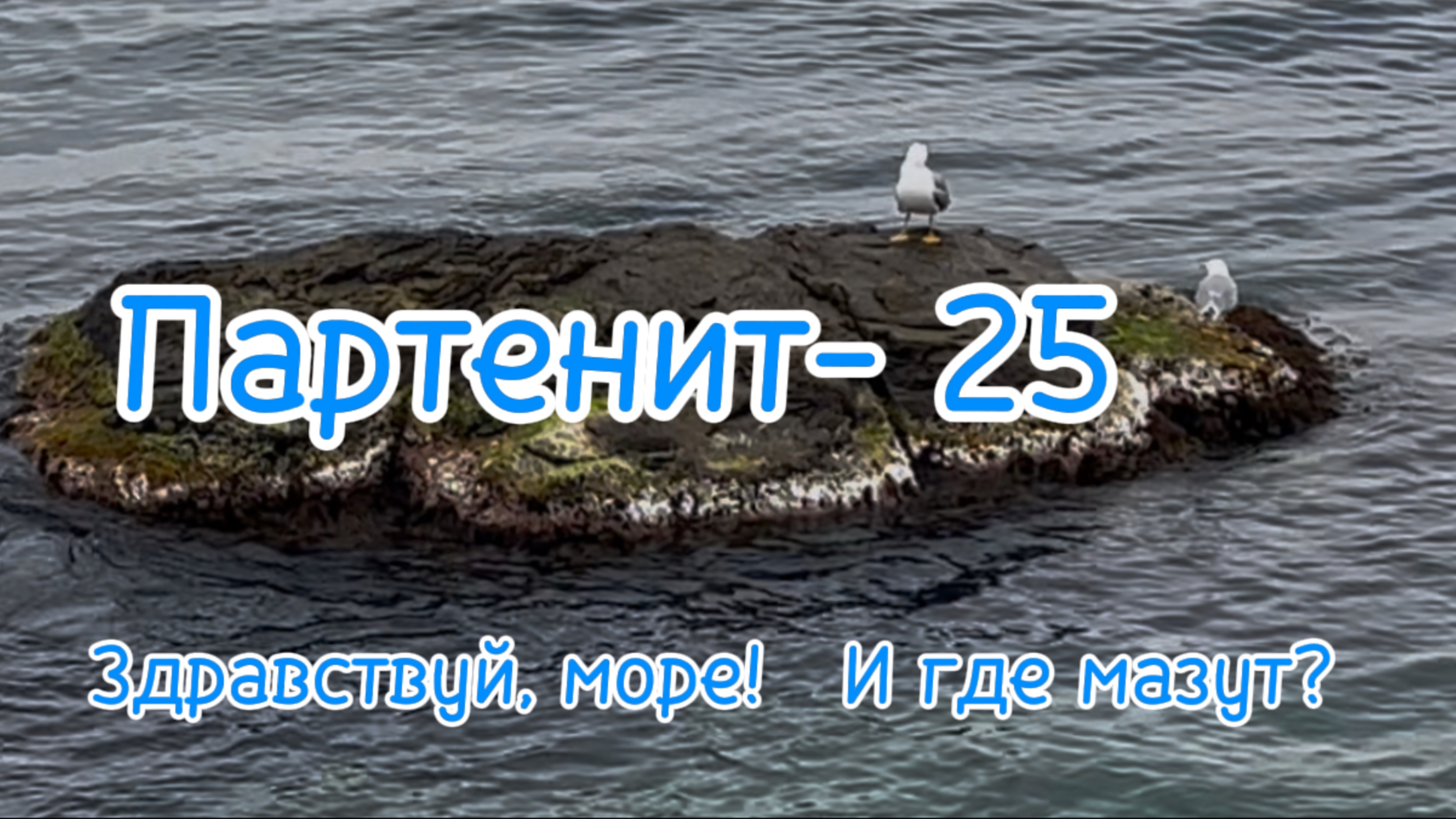 Крым 25. Партенит. Море. Мазут.прогулка по пляжам Партенита.