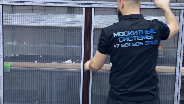 Изготовление и монтаж москитной сетки Плиссе с полотном Антипыльца