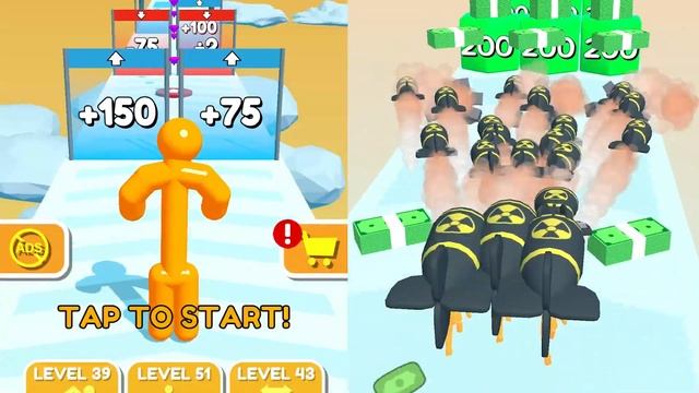 Tall Man Run vs Gun Head Run - Android Walkthrough Gameplay (Part 1) смотреть онлайн