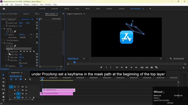 App shine effect in premiere pro