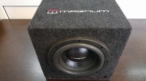 Сабвуфер автомобильный MAGNUM MLW 82 V-BOX (корпусной)