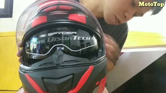 My First Helmet Review  Spyder Arrow  Modular Design  Dual Visor