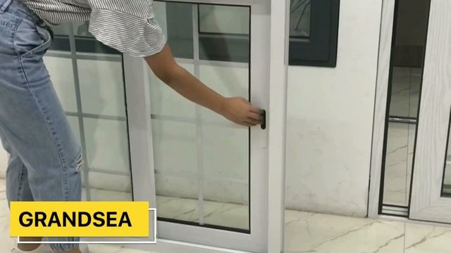 White color aluminum frame double glass window with grill design смотреть онлайн