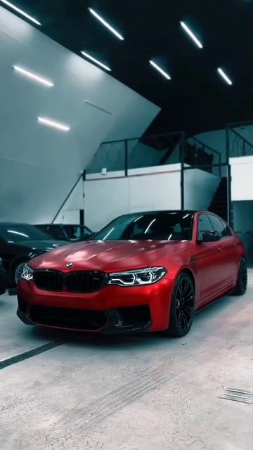 BMW M 5 Competition red color /with shiny lighting/ Fantastic car 🖤the beast