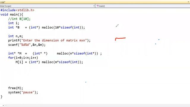 C Pointer two dimensional array 2