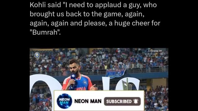Jasprit Bumrah on his RETIREMENT! 😳| Virat Kohli on Bumrah | India World Cup News Facts