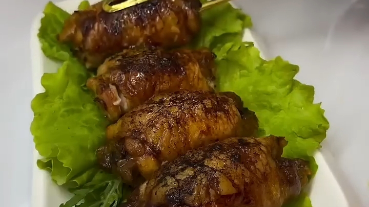 Сочная Курочка с начинкой...🍗🍄😋    Рецепт в описании ✍️
