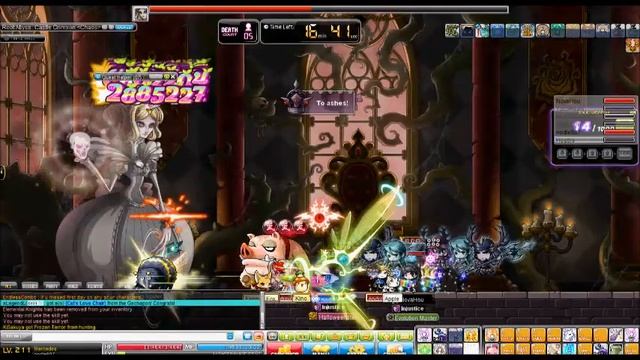 Maplestory (GMS) Mercedes and Xenon Chaos Crimson Queen Duo смотреть онлайн
