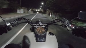 Езда на мотоцикле Honda Shadow Aero 750 #52|| Ночная езда