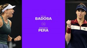 08.01.24. Паула Бадоса - Бернарда Пера. WTA 500 Adelaide. Paula Badosa - Bernarda Pera