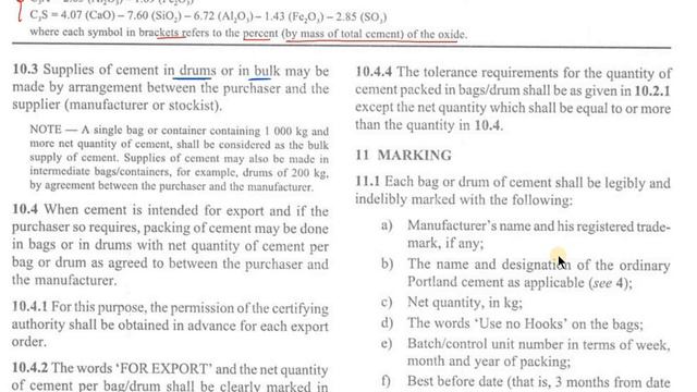 IS 269:2015|Clausewise Code Explanation|TOLERANCE REQUIREMENTS FOR QUANTITY |Part:04