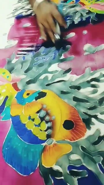 fish 🐠🐠 painting design 🖌️#shorts #painting #youtubershorts #tasar #fish #nice #ideas смотреть онлайн