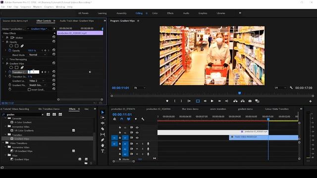 ADOBE PREMIERE PRO TUTORIAL- GRADIENT WIPE TRANSITION