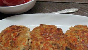 Котлеты из свинины с овощами