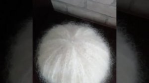 Шапка двойная из мохера 🧶💙