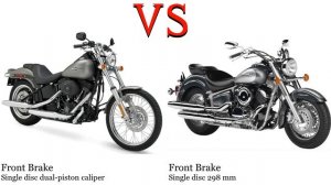Harley Davidson Night Train vs Yamaha Drag Star 1100 Test specification comparison