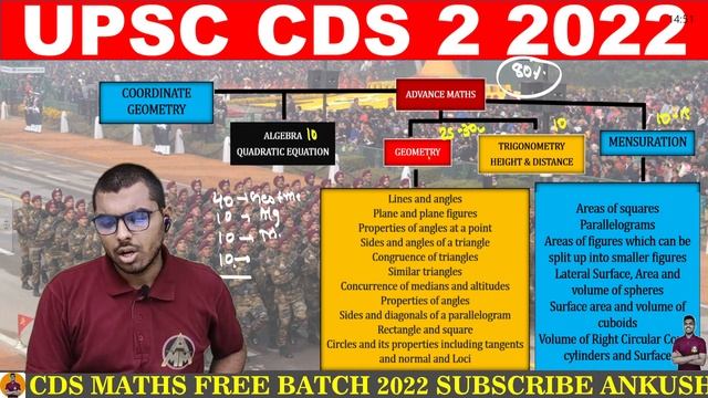 UPSC CDS 2 2022 MATHS FREE BATCH  || ARITHMETIC + ADVANCE || STARTS FROM 11TH APRIL 2022
