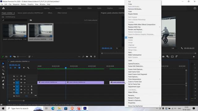 How To Reverse video in Premiere Pro