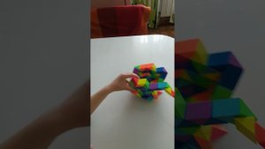 Куб из огромной змейки 240 элементов