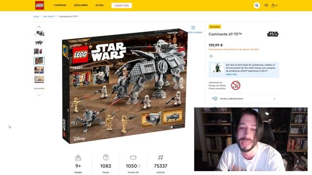 NUEVO AT-TE de LEGO STAR WARS + HISTORIA ÉPICA смотреть онлайн