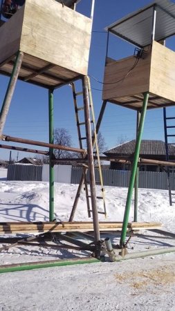 вышки охотничьи. отправка в лес на участок #shorts