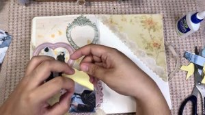 Drama Journaling Design with scrapbooking materials #asmr #artandcrafts #journaling