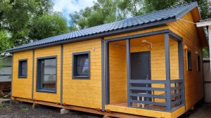 Дачный модульный дом 6х9.2м на выставке в Москве