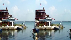 Видео в формате 3д для 3д очков LG, Samsung, анаглиф: Черное море, Анапа, Воднолыжный парк.
