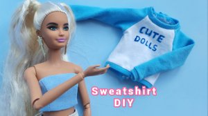 Двухцветный свитшот для Барби