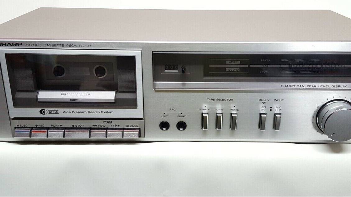 Стереофоническая кассетная дека Sharp RT-31, Япония-1981-год