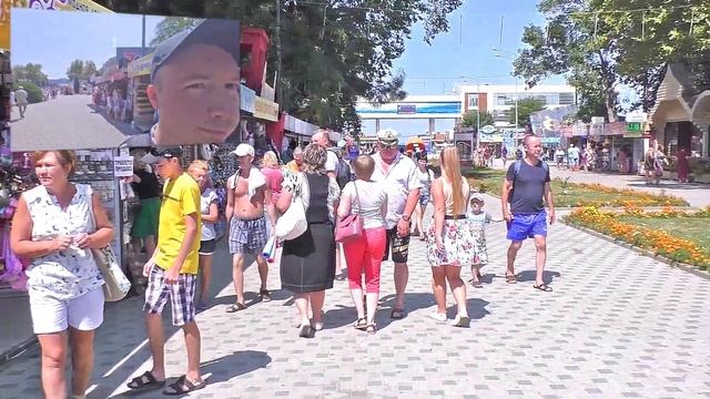 Анапа. Инновационный vlog с двух камер: Идем с ул.Владимирская на Городской Центральный пляж.