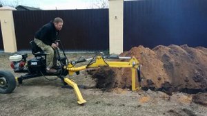 Продажа прицепного мини экскаватора J8