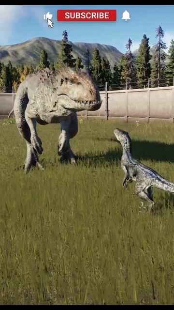 Blue Interacting With Indominus Rex - Jurassic World Evolution 2 смотреть онлайн