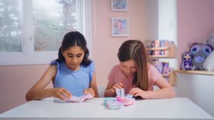 Трендовый мини-блокнот пушистый для девочек на кнопке