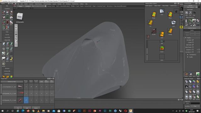 F1 speeder sci-fi style Low-poly 3D model смотреть онлайн