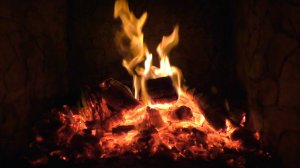 Ночной камин. Уютное видео для дома