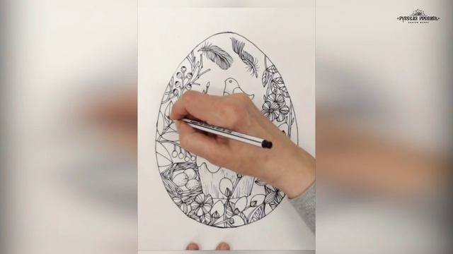 Фрагменты уроков курса "Пасхальные открытки"