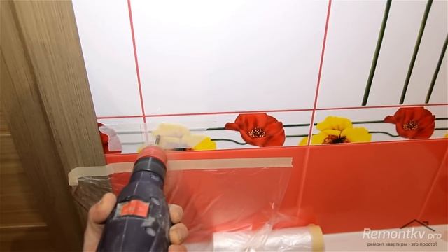 Установка бюджетной шторки для ванной ОТ и ДО. смотреть онлайн