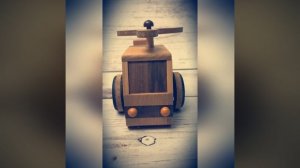 Музыкальная деревянная шкатулка заводная "Вертолёт"