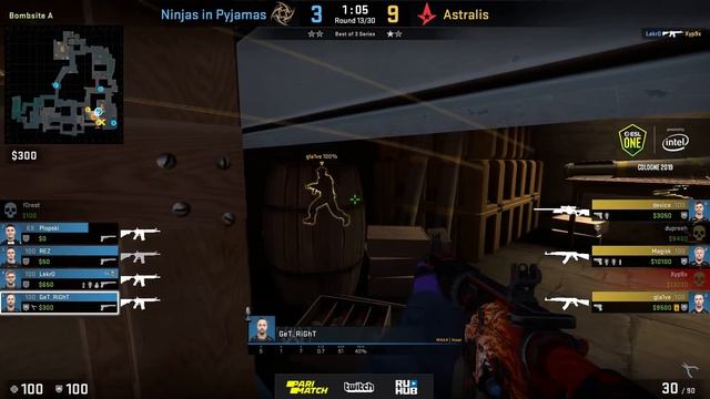 Astralis vs. NiP - ESL One: Cologne 2019 - map2 - de_inferno [Anishared & Pch3lkin] смотреть онлайн