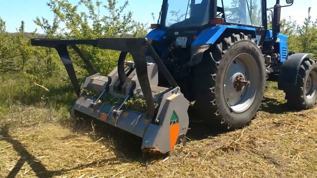 FAE UML/DT/HD Лесной мульчер с трактором МТЗ 1221 смотреть онлайн