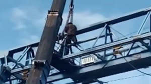 Демонтаж козлового крана 50 т ч2