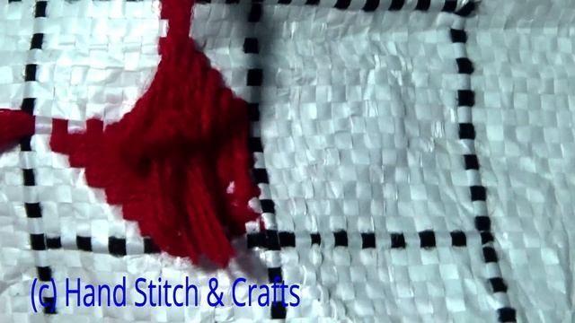 Hand stitch by Plastic sack (প্লাস্টিকের বস্তার উপর হাতের কাজ) смотреть онлайн