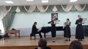 «Весенний вокализ» для трëх скрипок и фортепиано, ор. 1 №1. Год создания 2024. 15.05.24