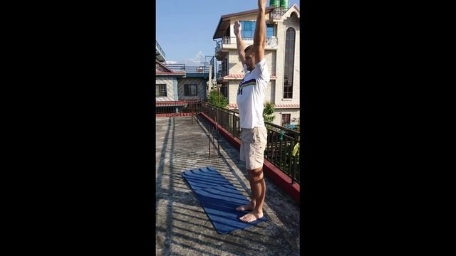 Йога для начинающих - Тадасана -  Поза горы , ролик 1