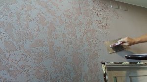 декоративная краска на покрашенные стены 1 часть.mp4
