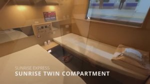 Поездка на удивительном японском ночном поезде ｜ Купе с двумя односпальными кроватями