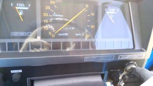 Tractor Iseki TA375F, управление трактором в кабине