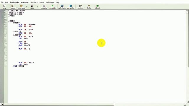 [Nested Loops Example] Display Pattern in 8086 Assembly Programming the easy way смотреть онлайн